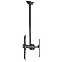 Tooq Soporte de Techo LPCE1155TSLI-B para TV 32-55" hasta 50kg - Orientable, Inclinable y Extensible, Compatible con Pantallas Curvas y Techos Inclinados, Color Negro